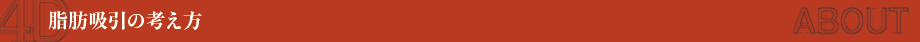 脂肪吸引の考え方