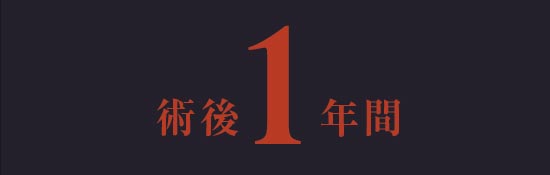 術後1年間